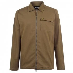 Image of Lyle and Scott Lyle Twill Overshirt - Khaki Z801