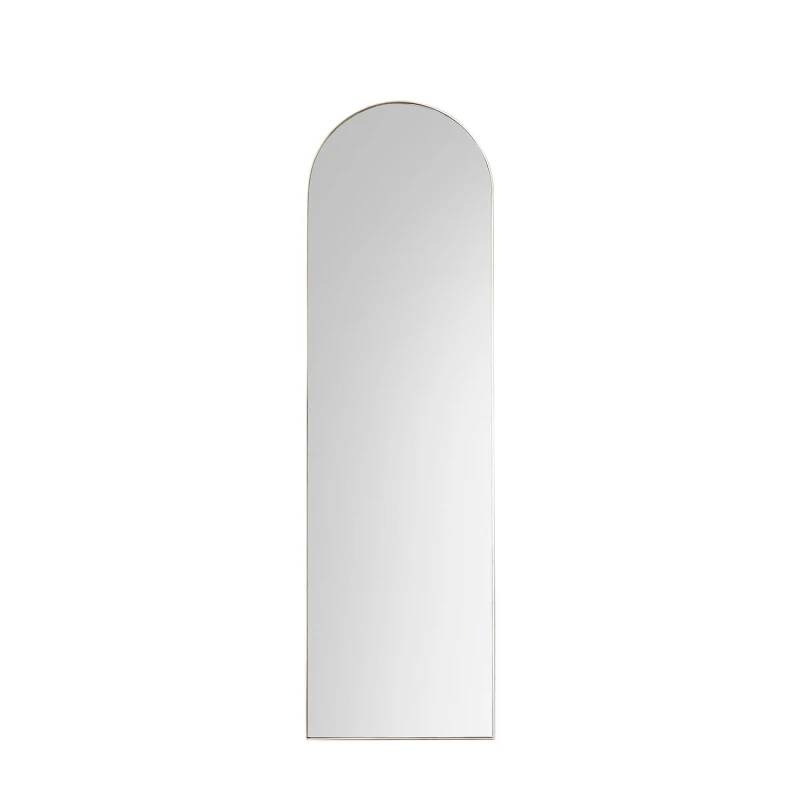 Image of Huntly Champagne Arch Full Length Wall Mirror Gold