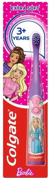 image of Colgate Barbie Extra Soft Kids Battery Toothbrush