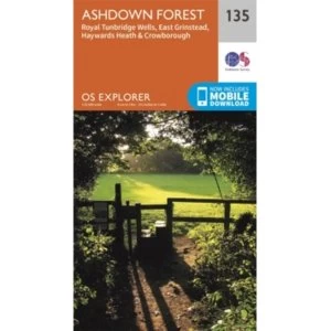 image of Ashdown Forest by Ordnance Survey (Sheet map, folded, 2015)