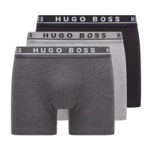 Image of Hugo Boss 3 Pack Boxer Briefs Grey Size L Men