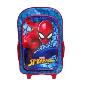 Image of Spider-Man Boys 2 Wheel Trolley Bag (One Size) (Navy/Red)