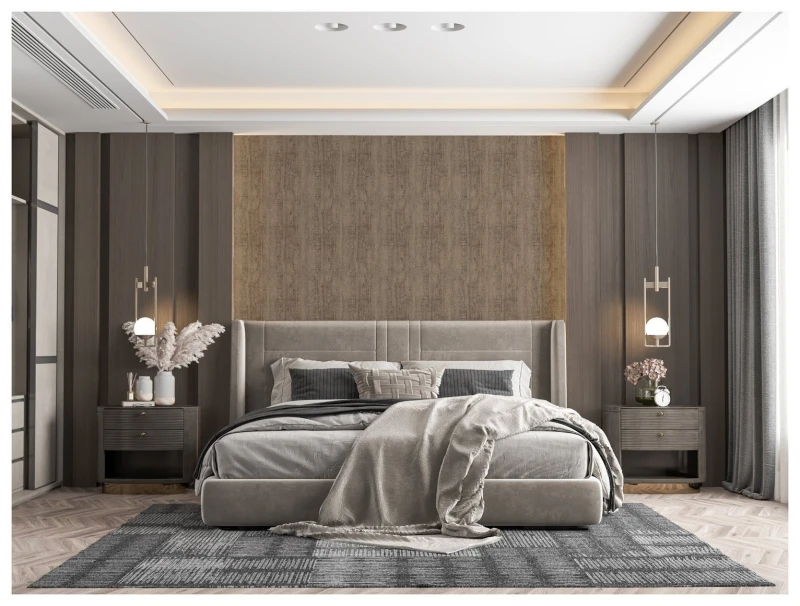 Image of Arthouse Arthouse Luxe Timber Grey Wallpaper