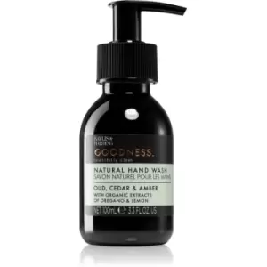 image of Baylis & Harding Goodness Oud, Cedar & Amber Natural Liquid Hand Soap 100ml