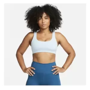 image of Nike Alate All U Womens Light-Support Lightly Lined U-Neck Sports Bra - Blue