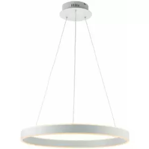 image of Loops - Ceiling Pendant Light Matt White & Frosted Acrylic 43W LED Bulb Included