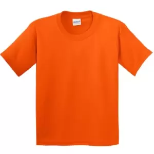 Image of Gildan Youth Unisex Heavy Cotton T-Shirt (XS) (Orange)