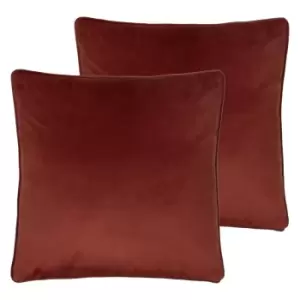 Image of Evans Lichfield Opulence Twin Pack Polyester Filled Cushions Sunset
