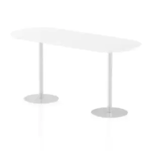 Image of Italia Poseur Boardroom Table 2400 Top 1145 High White