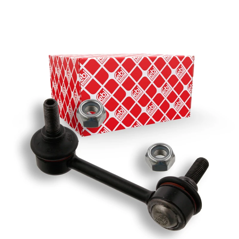 Image of FEBI BILSTEIN 28048 Anti-roll bar link OE Turbo NEW, Rear Axle Right Steel Link Stabiliser (3229)
