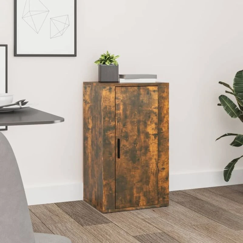 Image of Vidaxl Sideboard Smoked Oak 40X33X70 Cm Engineered Wood, Brown 819417