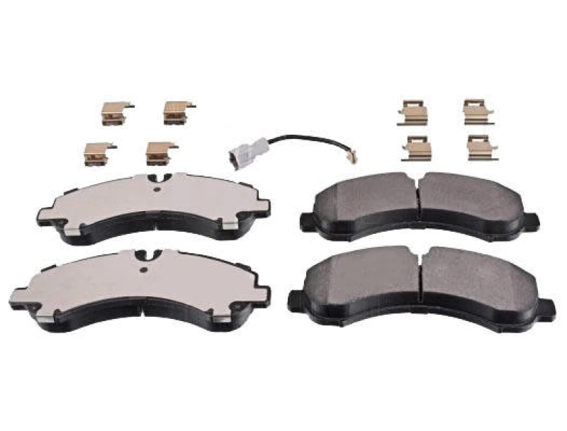 Image of Blue PRINT ADC44285 Brake pad set Front Axle, incl. wear warning contact, with fastening material Brake Pad Set,disc brake (402)