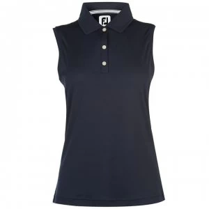 image of Footjoy Essential Sleeveless Polo - Navy