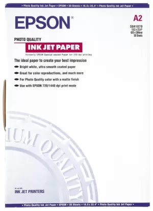 Image of Epson A2 White Photo Quality Ink Jet Paper S041079