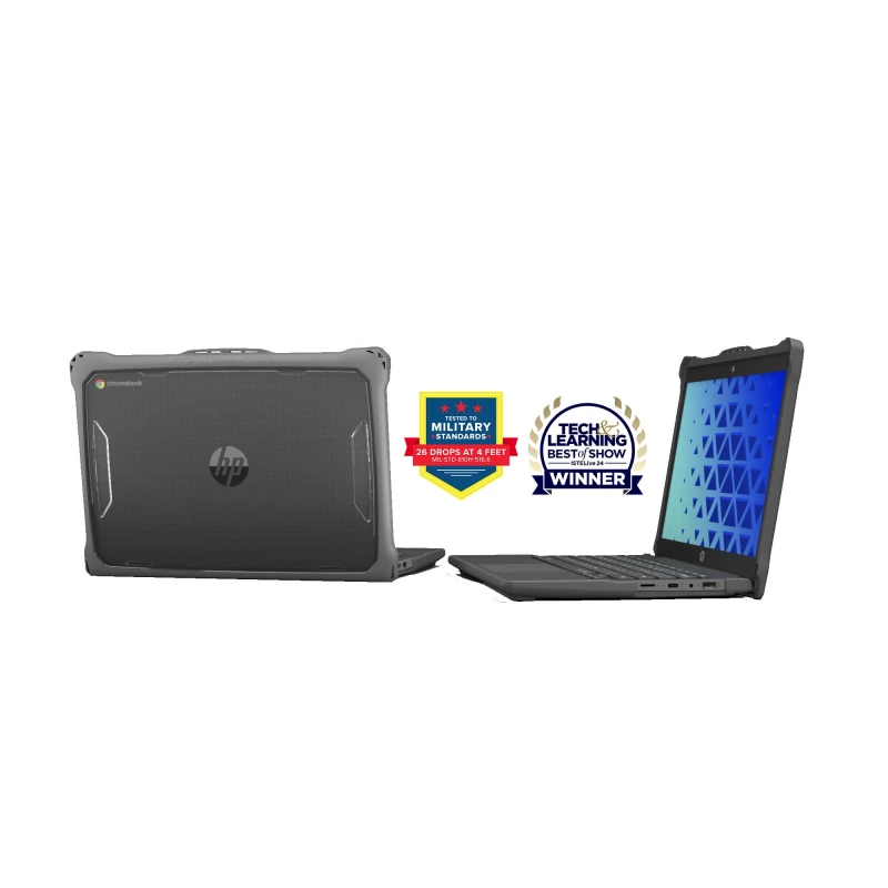 Image of Max Cases MAXCases Extreme Shell-F2 Slide Case for HP ProBook 440 G8/G9/G10 & ProBook 445 G8/G9/G10 14" (Gray/Clear) HP-ESF-PB440-14-GRY