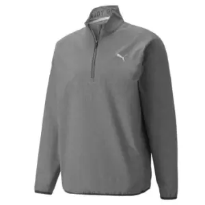 Image of Puma Marin Woven Zip Top Mens - Black