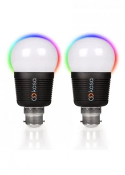 image of Veho Kasa Bluetooth Smart LED Light Bulb B22 Twin Pack