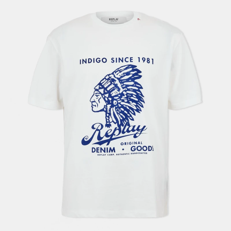 Image of Replay Mens Native T-Shirt White male M