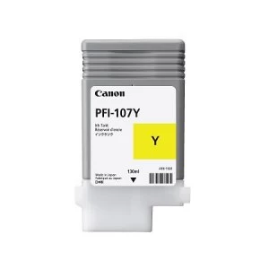 Image of Canon PFI107 Yellow Ink Cartridge