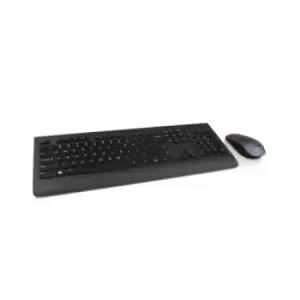 image of Lenovo 4X30H56824 keyboard Mouse included RF Wireless QWERTY Finnish Swedish Black