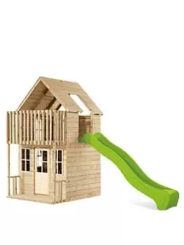 Image of TP Skye Wooden Playhouse & Slide, One Colour
