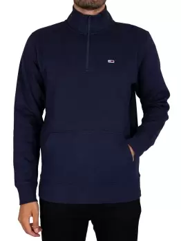 image of Regular Fleece Mock Neck Sweatshirt