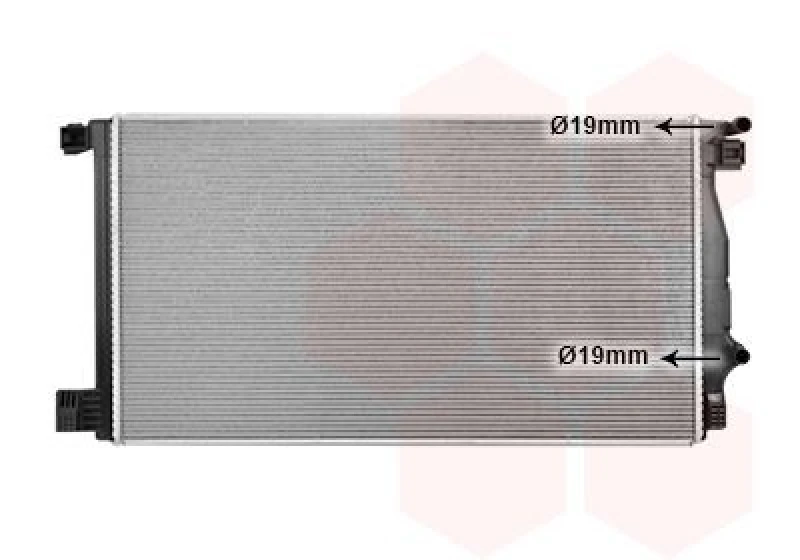 Image of VAN WEZEL Engine radiator VAN WEZEL 53012710