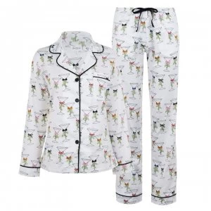 image of Bedhead Martini Pyjama Set - Martinis & Mistle