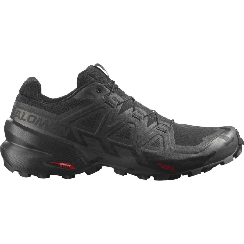 Image of Salomon Speedcross 6 Mens Trail Running Shoes - Black 11