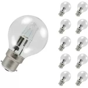 Image of Crompton Lamps Halogen Golfball 18W B22 Dimmable Warm White Clear Energy Saver