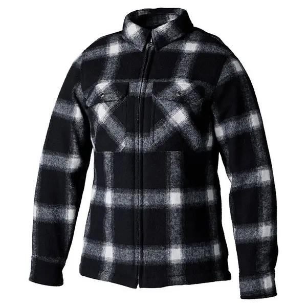 Image of RST Brushed Ladies Shirt Black White Check Size 8