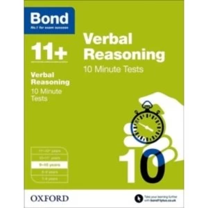 Image of Bond 11+: Verbal Reasoning: 10 Minute Tests : 9-10 years