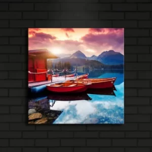 Image of 4040?ACT-12 Multicolor Decorative LED Lighted Canvas Painting