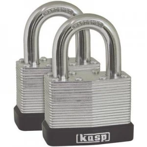 Image of Kasp K13050D2 Padlock 50 mm Silver Key