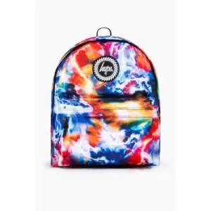 Image of Hype Lightning Galaxy Backpack (One Size) (Blue/Orange) - Blue/Orange