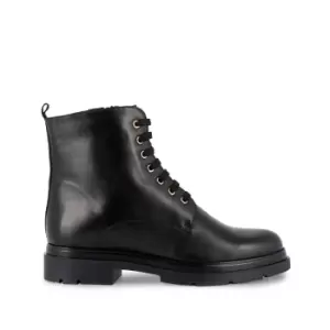 Image of Soraya Leather Lace-Up Ankle Boots