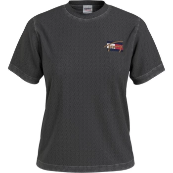 Image of Tommy Jeans Vintage Bronze T Shirt - Black