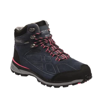 Image of Regatta Lady Samaris Suede Walking Boots - Navy/Duchess