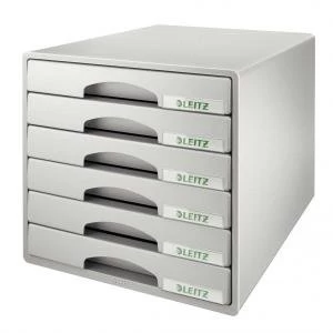 image of Leitz Grey Plus Drawer Cabinet 52120085