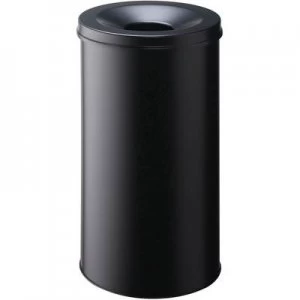 Image of Durable 330701 Waste paper basket 60 l (Ø x H) 375mm x 662mm Steel Black