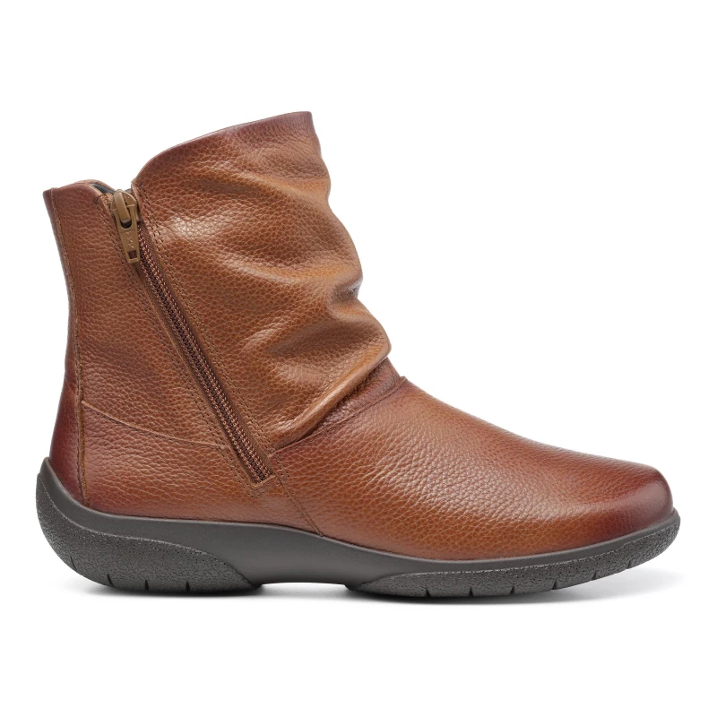Image of Hotter Womens Wide Fit 'Whisper' Ankle Boots in Tan Size: 4 Tan Female 4