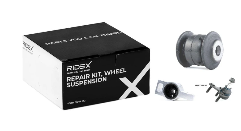 Image of RIDEX 771R0174 Repair Kit, wheel suspension Lower, with rubber mount Repair Kit,wheel suspension (771)