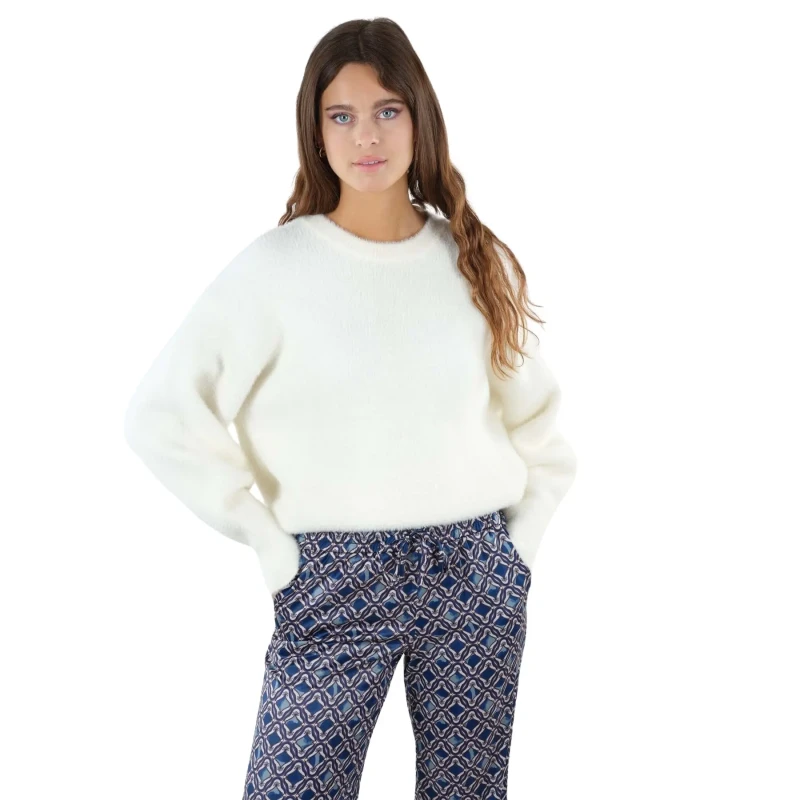 Image of Deeluxe Woman sweater Deeluxe Loubia Blanc Female L