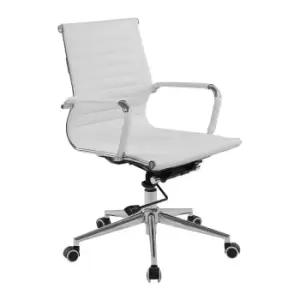 image of Nautilus Aura Medium Back Chair, white