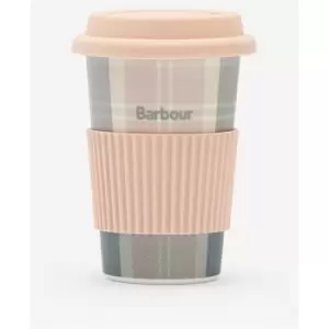 Image of Barbour Reusable Tartan Travel Mug - Pink