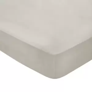 Image of Bedeck of Belfast Fine Linens 300 Thread Count Egyptian Cotton Double Fitted Sheet, Linen