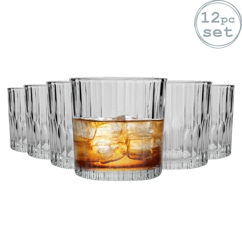 Image of Duralex Manhattan Vintage Whisky Glasses - 310ml - Pack of 12 Clear