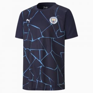 Image of PUMA Man City Stadium Youth Jersey, Peacoat/Light Blue, size Large, Clothing