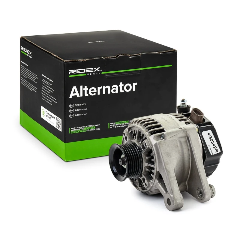 Image of RIDEX REMAN 4G0342R Generator Alternator Charging Current: 80A, Voltage: 12V Alternator (4)