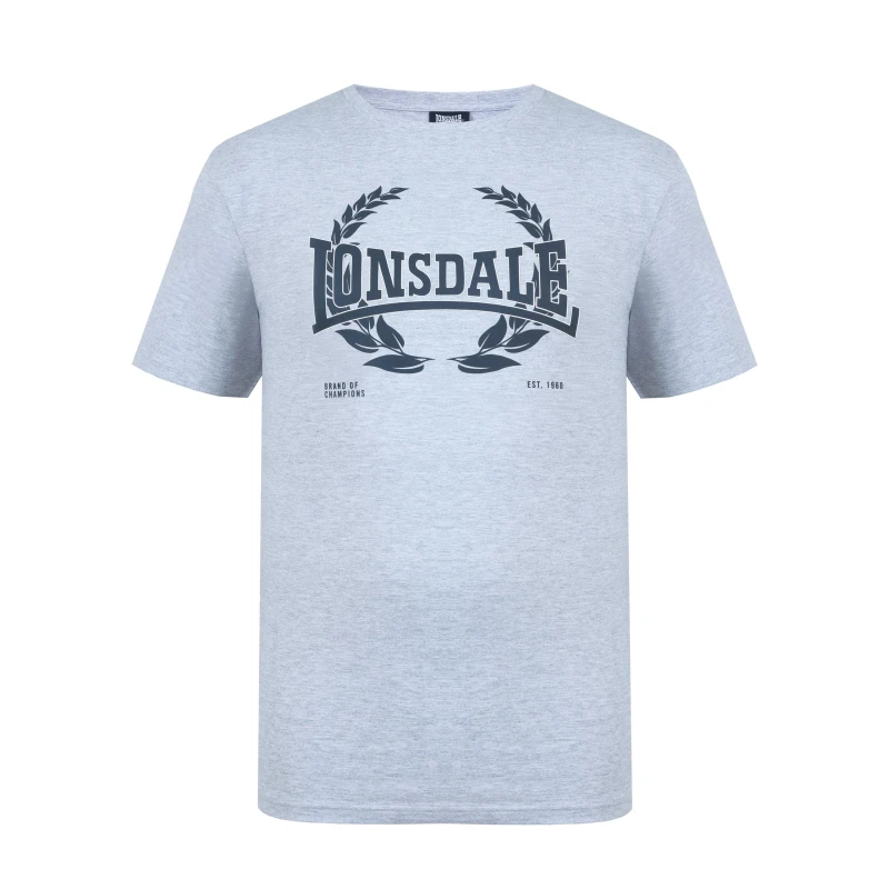 Image of Lonsdale Tee Shirt - Grey Grey S